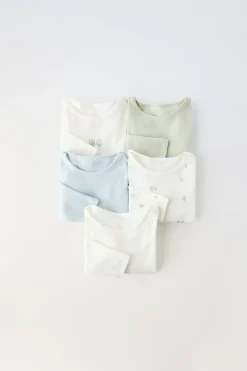 Niños ZARA 1½ - 6 Años·Ropa Interior / Calcetines|1½ - 6 Años·Ropa Interior / Calcetines<PACK CINCO BODIES ARBOLITOS
