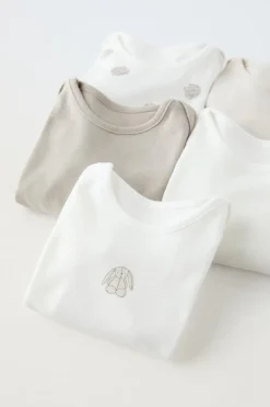 Niños ZARA 1½ - 6 Años·Ropa Interior / Calcetines|1½ - 6 Años·Ropa Interior / Calcetines<PACK CINCO BODIES CONEJITOS