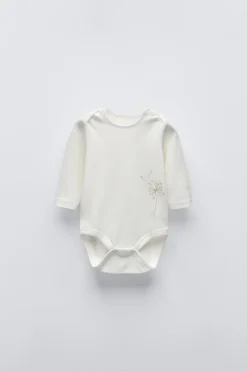 Niños ZARA 1½ - 6 Años·Ropa Interior / Calcetines|1½ - 6 Años·Ropa Interior / Calcetines<PACK CINCO BODIES DIENTES DE LEÓN