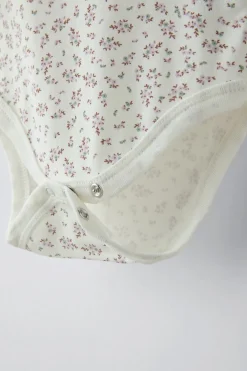 Niños ZARA 1½ - 6 Años·Ropa Interior / Calcetines|6 - 18 Meses·Bodies<PACK CINCO BODIES FLORECITAS