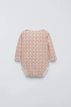 Niños ZARA 1½ - 6 Años·Ropa Interior / Calcetines|0 - 6 Meses·Bodies / Camisas<PACK CINCO BODIES FLORECITAS
