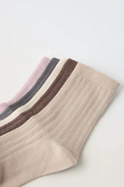 Niños ZARA 1½ - 6 Años·Ropa Interior / Calcetines|6 - 14 Años·Ropa Interior / Calcetines<PACK CINCO CALCETINES LARGOS ESTRUCTURA