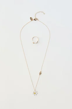 Niños ZARA 1½ - 6 Años·Accesorios|6 - 14 Años·Accesorios<PACK COLLAR Y ANILLO FLOR
