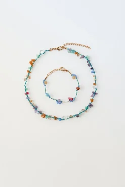 Niños ZARA 1½ - 6 Años·Accesorios|6 - 14 Años·Accesorios<PACK COLLAR Y PULSERA PIEDRITAS