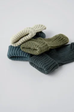 Niños ZARA 0 - 6 Meses·Ropa Interior / Pijamas|0 - 6 Meses·Básicos<PACK CUATRO CALCETINES COLORES