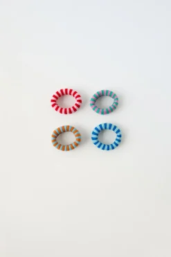 Niños ZARA 1½ - 6 Años·Accesorios|6 - 14 Años·Accesorios<PACK CUATRO COLETEROS ANCHOS RAYAS