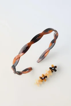 Niños ZARA 1½ - 6 Años·Accesorios|6 - 14 Años·Accesorios<PACK DIADEMA Y PINZA FLORES