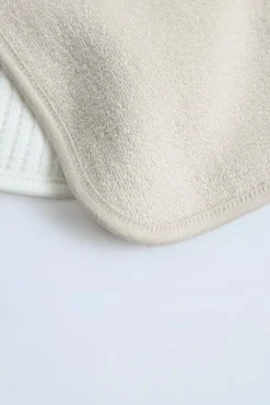 Niños ZARA 0 - 6 Meses·Homewear|0 - 6 Meses·Básicos<PACK DOS BABEROS ESTRUCTURA PUNTILLA