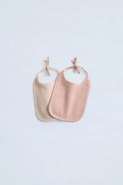 Niños ZARA 0 - 6 Meses·Homewear|0 - 6 Meses·Básicos<PACK DOS BABEROS ESTRUCTURA PUNTILLA