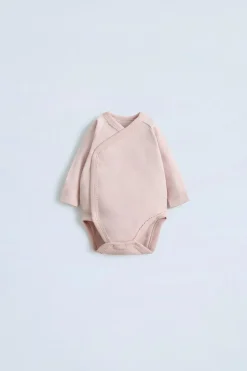 Niños ZARA 0 - 6 Meses·Bodies / Camisas|0 - 6 Meses·Ropa Interior / Pijamas<PACK DOS BODIES CUELLO KIMONO CAJITA