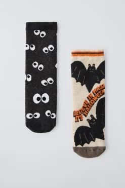 Niños ZARA 1½ - 6 Años·Ropa Interior / Calcetines|1½ - 6 Años·Ropa Interior / Calcetines<PACK DOS CALCETINES ANTIDESLIZANTES