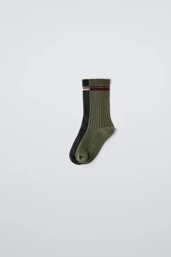 Niños ZARA 6 - 14 Años·Ropa Interior / Calcetines|6 - 14 Años·Ropa Interior / Calcetines<PACK DOS CALCETINES BANDAS