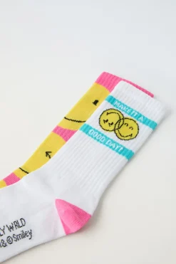 Niños ZARA 1½ - 6 Años·Licencias|1½ - 6 Años·Ropa Interior / Calcetines<PACK DOS CALCETINES SMILEYWORLD ®