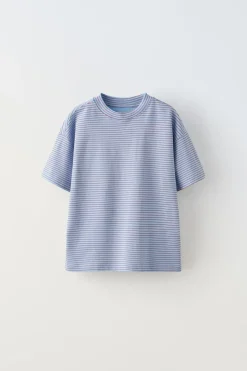 Niños ZARA 6 - 14 Años·Camisetas<PACK DOS CAMISETAS LISAS Y RAYAS