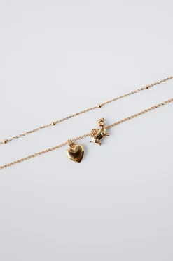 Niños ZARA 1½ - 6 Años·Accesorios|6 - 14 Años·Accesorios<PACK DOS COLLARES CORAZÓN Y PERRO