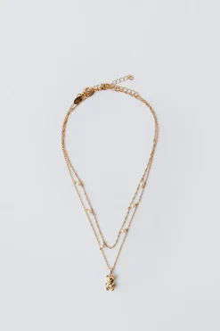 Niños ZARA 1½ - 6 Años·Accesorios|6 - 14 Años·Accesorios<PACK DOS COLLARES PERLAS Y OSITO