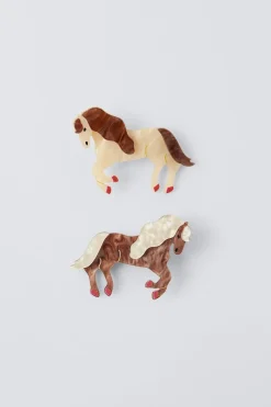 Niños ZARA 1½ - 6 Años·Accesorios|6 - 14 Años·Accesorios<PACK DOS PINZAS CABALLO