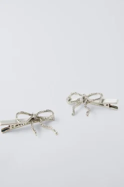 Niños ZARA 1½ - 6 Años·Accesorios|6 - 14 Años·Accesorios<PACK DOS PINZAS LAZO BRILLO