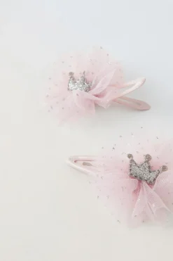 Niños ZARA 1½ - 6 Años·Accesorios|6 - 14 Años·Accesorios<PACK DOS PINZAS TUL CORONA BRILLO