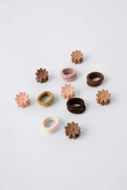 Niños ZARA 1½ - 6 Años·Accesorios|6 - 14 Años·Accesorios<PACK GOMITAS Y PINZAS FLOR