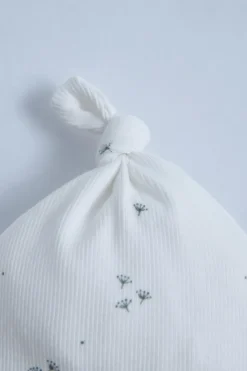 Niños ZARA 0 - 6 Meses·Homewear|0 - 6 Meses·Básicos<PACK GORRO Y BABERO RIB ESTAMPADO