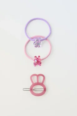 Niños ZARA 1½ - 6 Años·Accesorios|6 - 14 Años·Accesorios<PACK PINZA Y COLETEROS ANIMAL