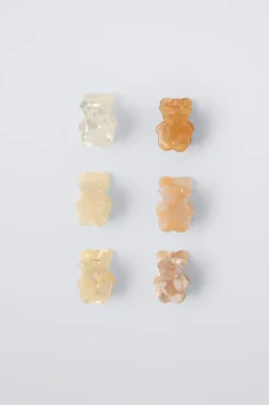 Niños ZARA 1½ - 6 Años·Accesorios|6 - 14 Años·Accesorios<PACK SEIS PINZAS OSITOS