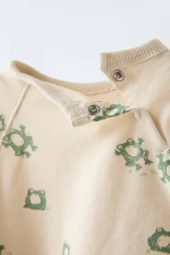 Niños ZARA 0 - 6 Meses·Leggings / Polainas|0 - 6 Meses·Básicos<PACK SUDADERA Y PANTALÓN ESTAMPADO