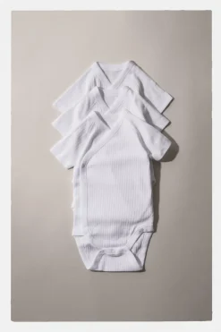 Niños ZARA 0 - 6 Meses·Bodies / Camisas|0 - 6 Meses·Ropa Interior / Pijamas<PACK TRES BODIES KIMONO MANGA CORTA