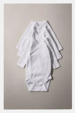 Niños ZARA 0 - 6 Meses·Bodies / Camisas|0 - 6 Meses·Ropa Interior / Pijamas<PACK TRES BODIES KIMONO MANGA LARGA