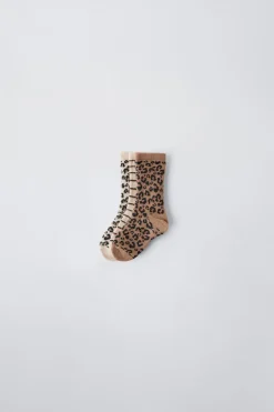 Niños ZARA 1½ - 6 Años·Ropa Interior / Calcetines|6 - 14 Años·Ropa Interior / Calcetines<PACK TRES CALCETINES ANIMAL PRINT