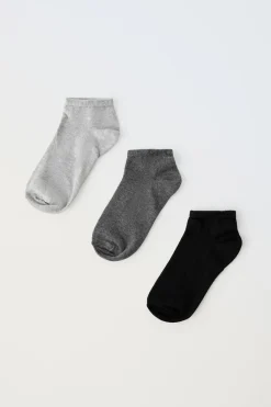 Niños ZARA 1½ - 6 Años·Ropa Interior / Calcetines|6 - 14 Años·Ropa Interior / Calcetines<PACK TRES CALCETINES CORTOS BÁSICOS