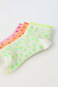 Niños ZARA 1½ - 6 Años·Ropa Interior / Calcetines|6 - 14 Años·Ropa Interior / Calcetines<PACK TRES CALCETINES CORTOS FRUTITAS