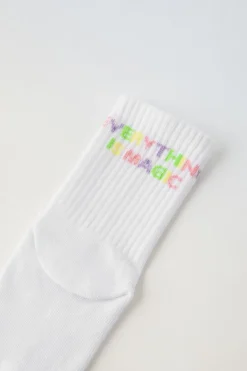 Niños ZARA 1½ - 6 Años·Ropa Interior / Calcetines|6 - 14 Años·Ropa Interior / Calcetines<PACK TRES CALCETINES LARGOS RAYAS Y TEXTO