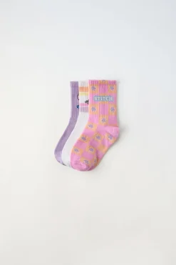 Niños ZARA 1½ - 6 Años·Licencias|1½ - 6 Años·Ropa Interior / Calcetines<PACK TRES CALCETINES LARGOS LILO & STITCH © DISNEY