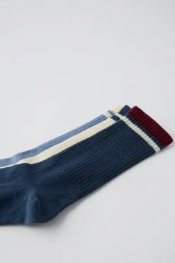 Niños ZARA 1½ - 6 Años·Ropa Interior / Calcetines|6 - 14 Años·Ropa Interior / Calcetines<PACK TRES CALCETINES LARGOS BANDAS