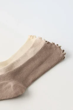 Niños ZARA 1½ - 6 Años·Ropa Interior / Calcetines|6 - 14 Años·Ropa Interior / Calcetines<PACK TRES CALCETINES RIZO