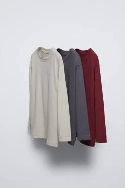 Niños ZARA 6 - 14 Años·Camisetas<PACK TRES CAMISETAS LISAS