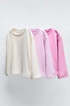 Niños ZARA 1½ - 6 Años·Camisetas|1½ - 6 Años·Camisetas<PACK TRES CAMISETAS LISAS