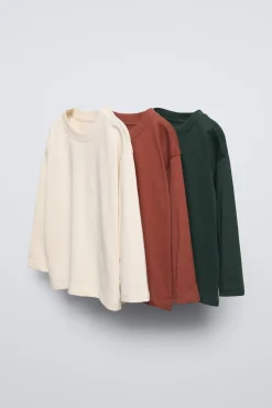 Niños ZARA 1½ - 6 Años·Camisetas|1½ - 6 Años·Camisetas<PACK TRES CAMISETAS LISAS