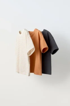 Niños ZARA 1½ - 6 Años·Camisetas|1½ - 6 Años·Camisetas<PACK TRES CAMISETAS RAYAS