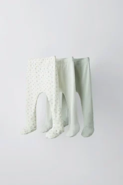 Niños ZARA 0 - 6 Meses·Leggings / Polainas|0 - 6 Meses·Ropa Interior / Pijamas<PACK TRES POLAINAS ESTAMPADO