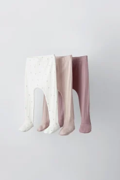 Niños ZARA 0 - 6 Meses·Leggings / Polainas|0 - 6 Meses·Ropa Interior / Pijamas<PACK TRES POLAINAS ESTAMPADO