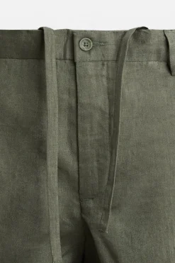 Best PANTALÓN 100% LINO Hombre Pantalones