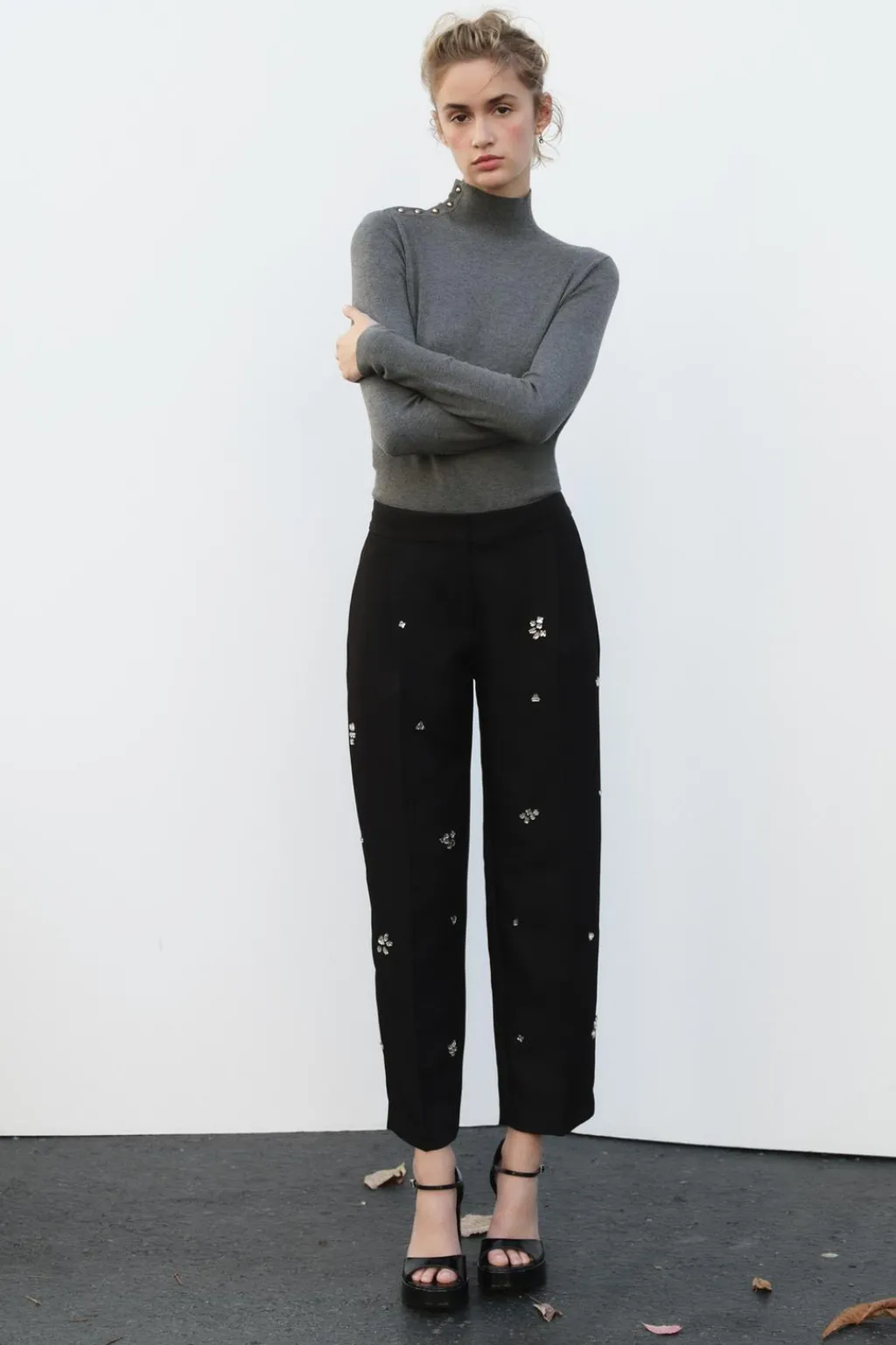 Clearance PANTALÓN ABALORIOS JOYA Mujer Pantalones