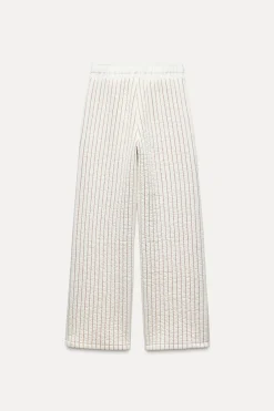 Best PANTALÓN ACOLCHADO RAYAS Mujer Pantalones