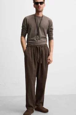 Outlet PANTALÓN ALGODÓN - LINO Hombre Pantalones