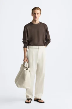 Clearance PANTALÓN ALGODÓN - LINO CINTURÓN Hombre Pantalones