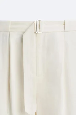 Clearance PANTALÓN ALGODÓN - LINO CINTURÓN Hombre Pantalones