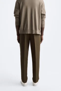 Online PANTALÓN ALGODÓN - LINO PLIEGUES Hombre Pantalones